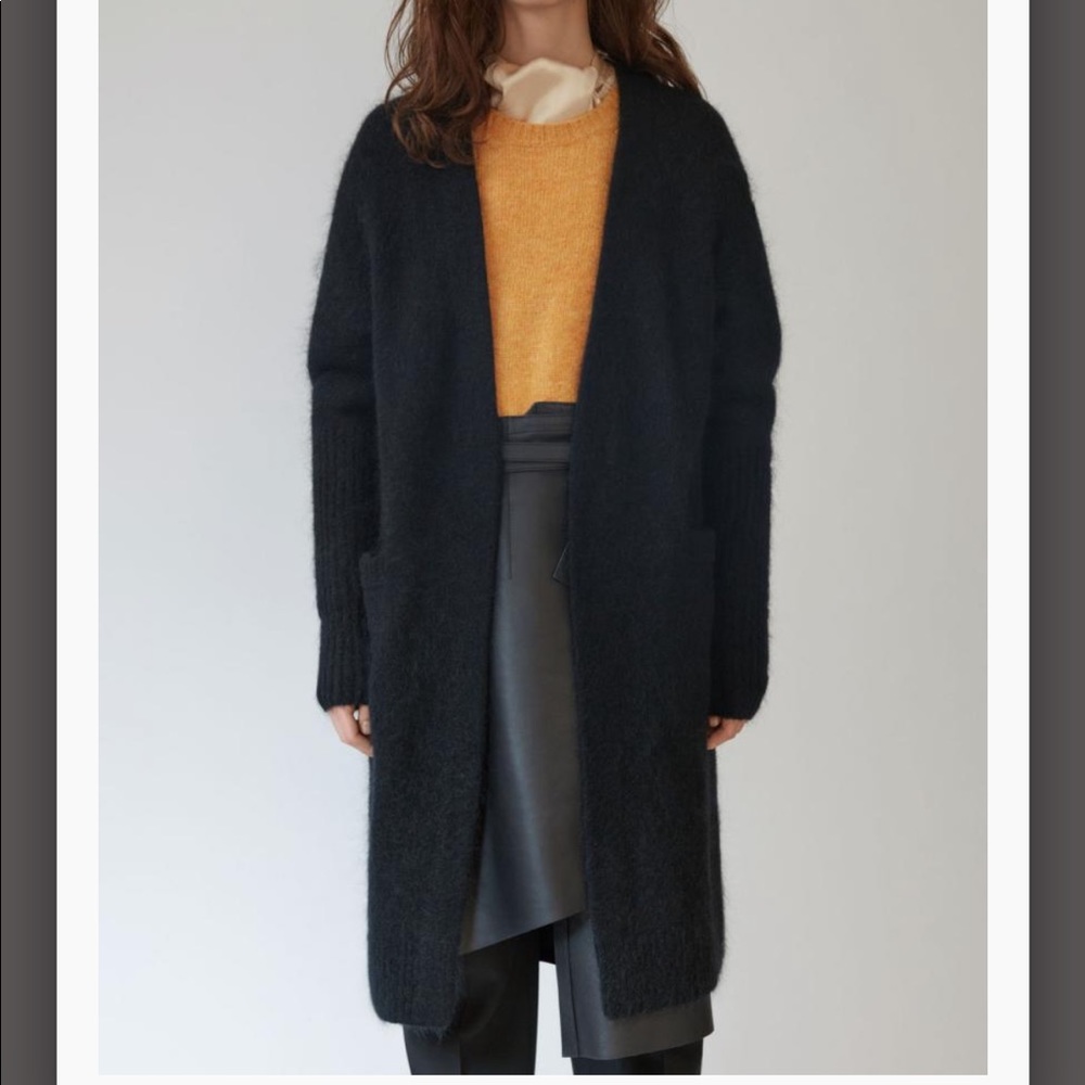 Acne Studios Raya Open Cardigan Black Size Small